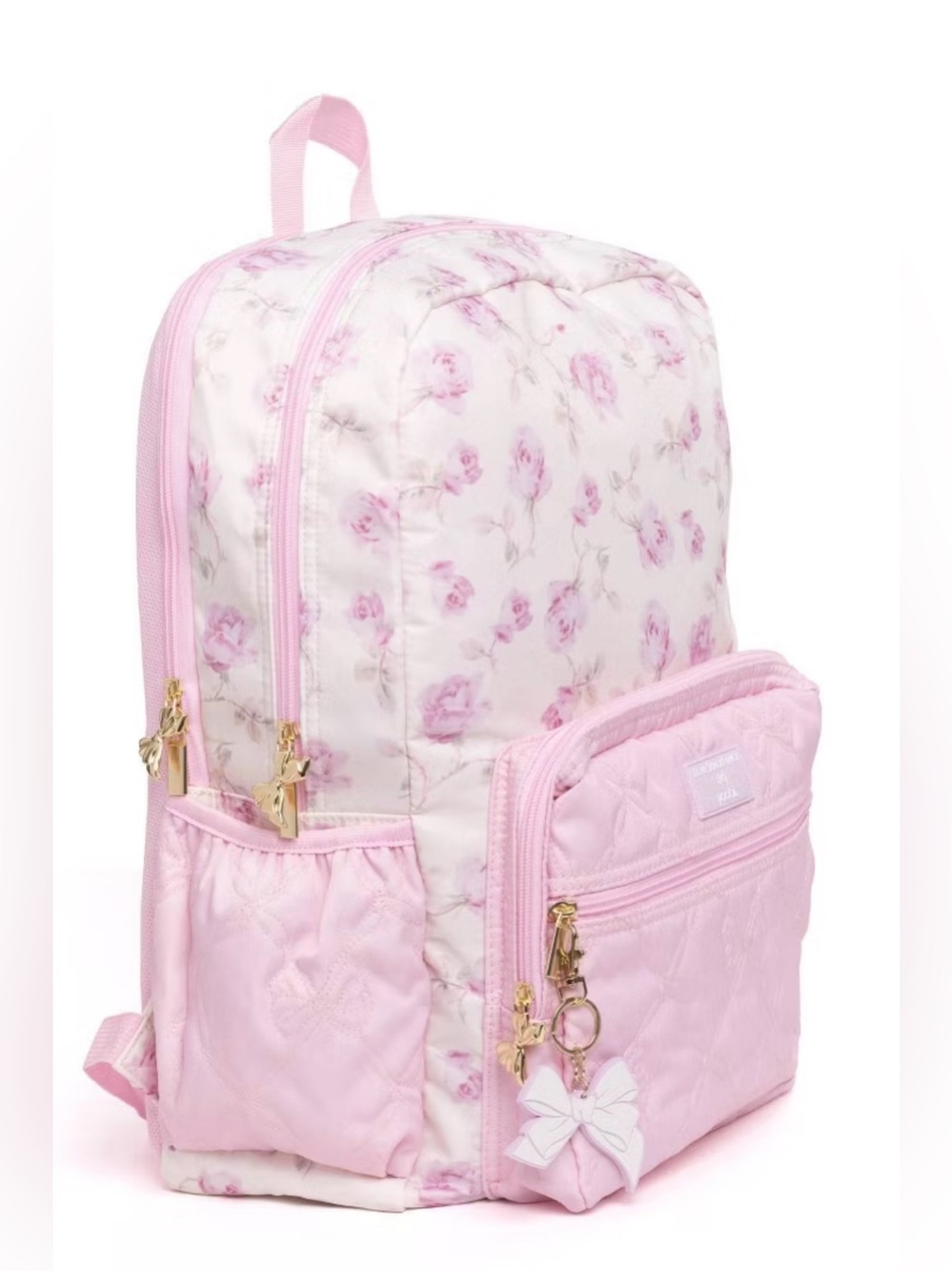 🩶LoveShackFancy x Target - Yoobi Ribbon Rosa Backpack Sterling Dusk - NEW 🆕 - Picture 5 of 10